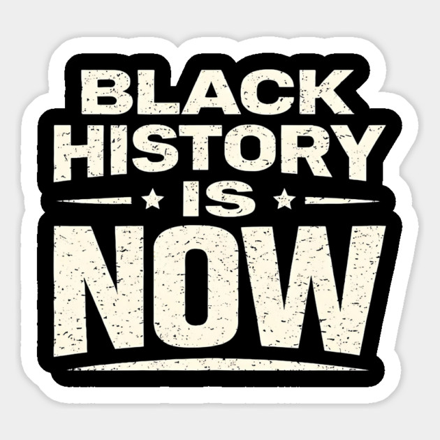 Black History Is Now – Modern Activism & Empowerment Typography Magnet by UrbanLifeApparel