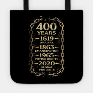 400 Years Timeline – 1619 Arrival to 2020 Global Protests Tote