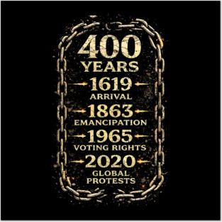 400 Years Timeline – 1619 Arrival to 2020 Global Protests Posters and Art