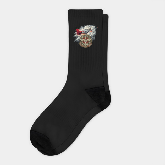 Tuskegee Airmen – Red Tails 332nd Fighter Group Tribute Socks by UrbanLifeApparel
