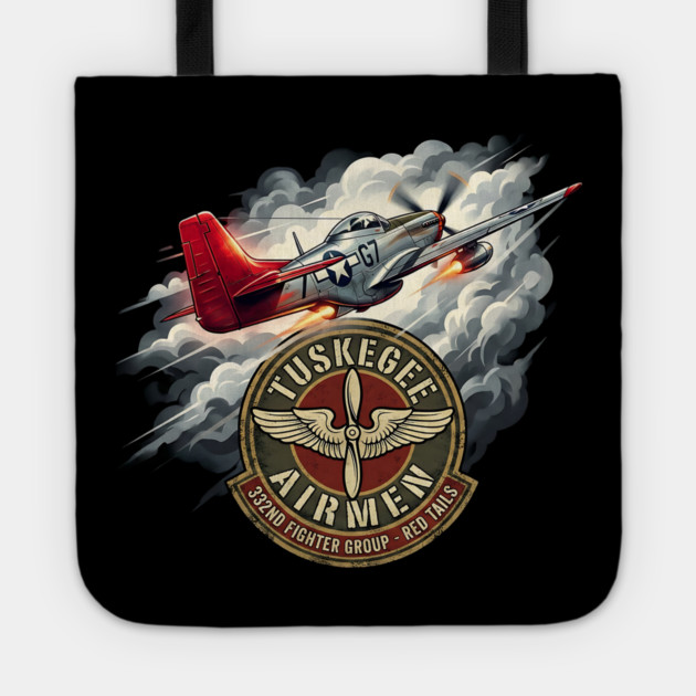 Tuskegee Airmen – Red Tails 332nd Fighter Group Tribute Tote by UrbanLifeApparel