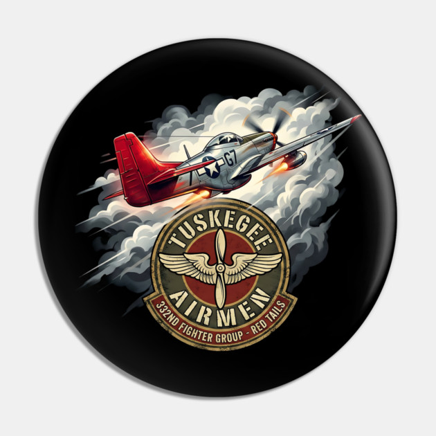 Tuskegee Airmen – Red Tails 332nd Fighter Group Tribute Pin by UrbanLifeApparel