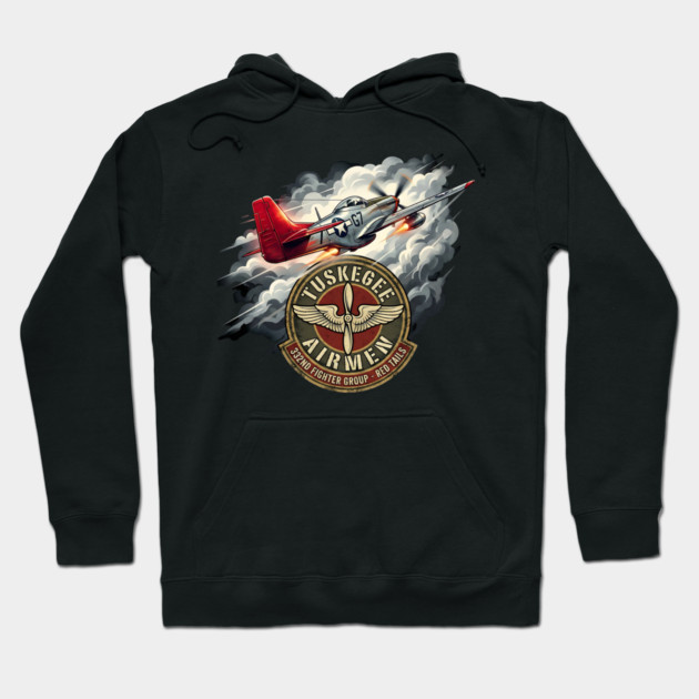 Tuskegee Airmen – Red Tails 332nd Fighter Group Tribute Hoodie by UrbanLifeApparel