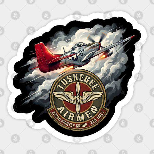 Tuskegee Airmen – Red Tails 332nd Fighter Group Tribute Sticker by UrbanLifeApparel
