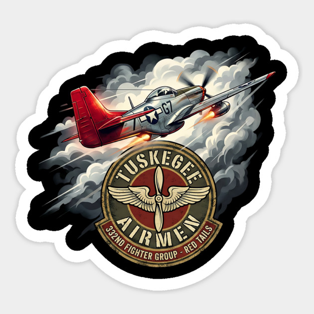 Tuskegee Airmen – Red Tails 332nd Fighter Group Tribute Magnet by UrbanLifeApparel