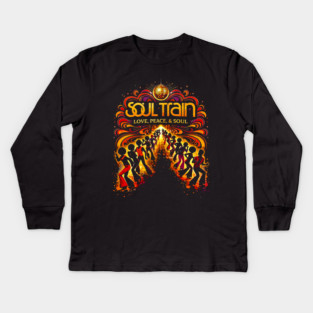 Soul Train – Love, Peace, & Soul 70s Disco Tribute Kids Long Sleeve T-Shirt