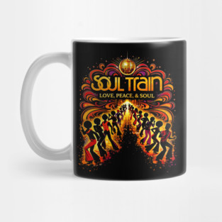 Soul Train – Love, Peace, & Soul 70s Disco Tribute Mug