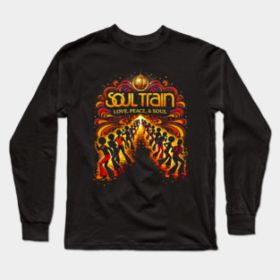 Soul Train – Love, Peace, & Soul 70s Disco Tribute Long Sleeve T-Shirt