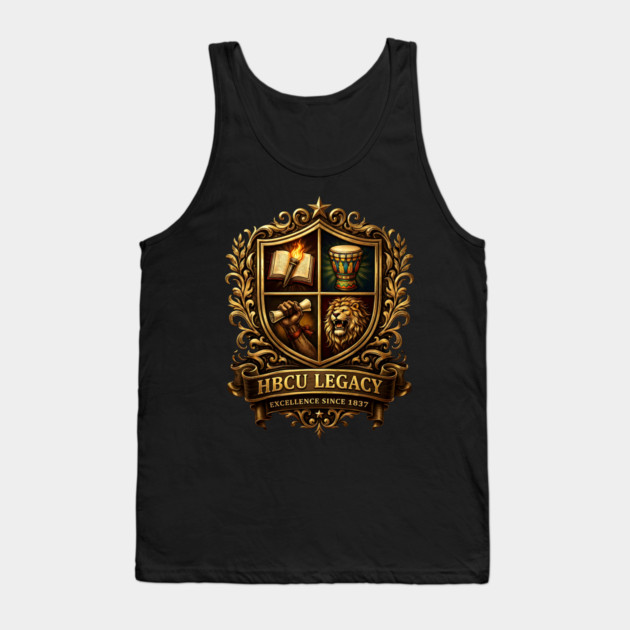 HBCU Legacy Crest – Excellence Since 1837 Tank Top by UrbanLifeApparel