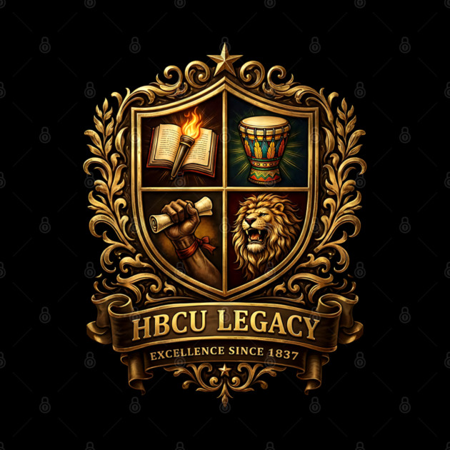 HBCU Legacy Crest – Excellence Since 1837 by UrbanLifeApparel