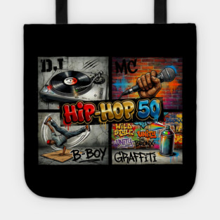 Hip-Hop 50 – The Four Elements Anniversary Tribute Tote