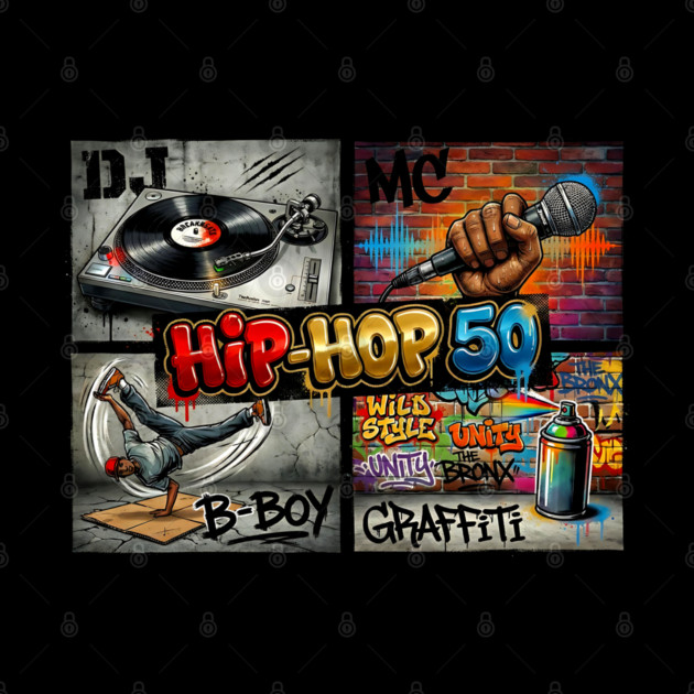 Hip-Hop 50 – The Four Elements Anniversary Tribute by UrbanLifeApparel
