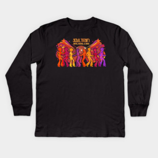 Soul Train – Love, Peace, & Soul Tribute Kids Long Sleeve T-Shirt