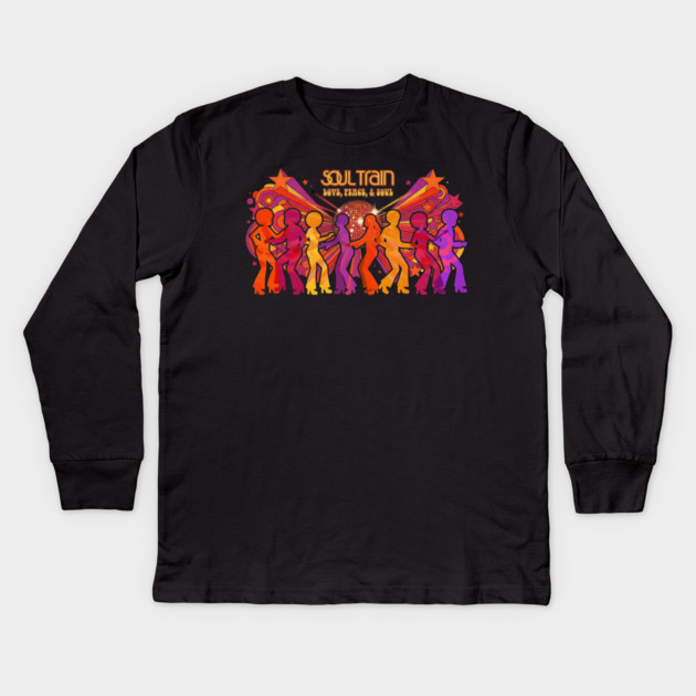 Soul Train – Love, Peace, & Soul Tribute Kids Long Sleeve T-Shirt by UrbanLifeApparel