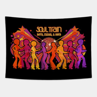 Soul Train – Love, Peace, & Soul Tribute Tapestry