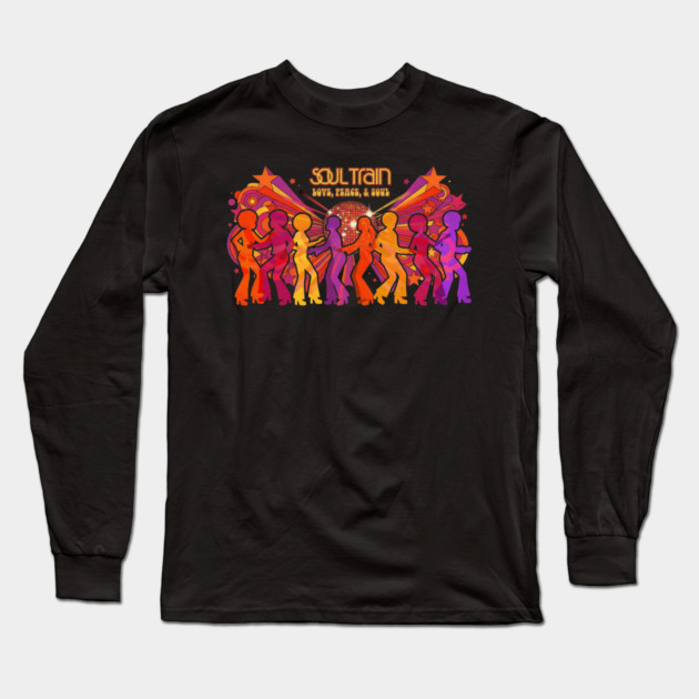 Soul Train – Love, Peace, & Soul Tribute Long Sleeve T-Shirt by UrbanLifeApparel