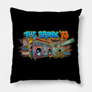 The Birth of Hip Hop – The Bronx ’73 & 1520 Sedgwick Ave Pillow