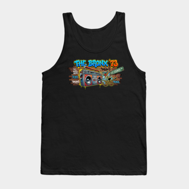 The Birth of Hip Hop – The Bronx ’73 & 1520 Sedgwick Ave Tank Top by UrbanLifeApparel