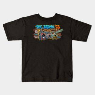 The Birth of Hip Hop – The Bronx ’73 & 1520 Sedgwick Ave Kids T-Shirt