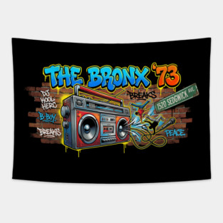 The Birth of Hip Hop – The Bronx ’73 & 1520 Sedgwick Ave Tapestry