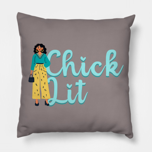 Chick Lit Genre Lovers Pillow by H. R. Sinclair