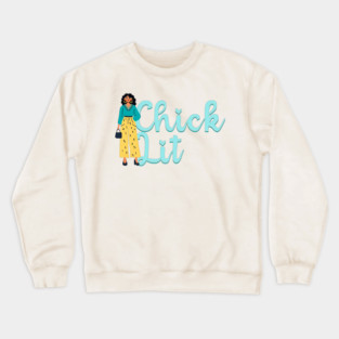 Chick Lit Genre Lovers Crewneck Sweatshirt
