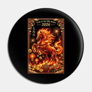 Year of the Fire Horse 2026 Pin