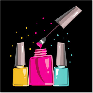 Nail Polish Bottles Manicurist Beauty Salon Artist Posters and Art
