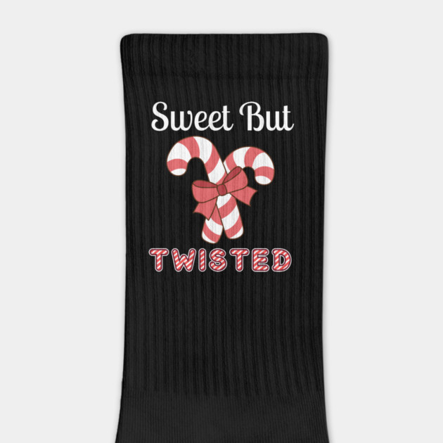 Sweet But Twisted Candy Cane by Creatifly Graphic Tees