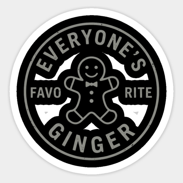 Everyone's Favorite Ginger Funny Christmas Sticker by ArtistTee ⭐⭐⭐⭐⭐