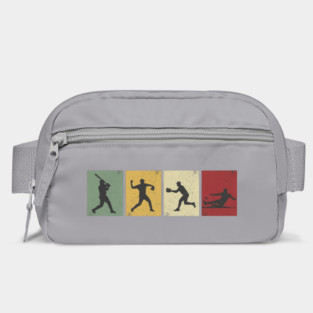 Baseball Silhouettes Vintage Baseball Fan Bag