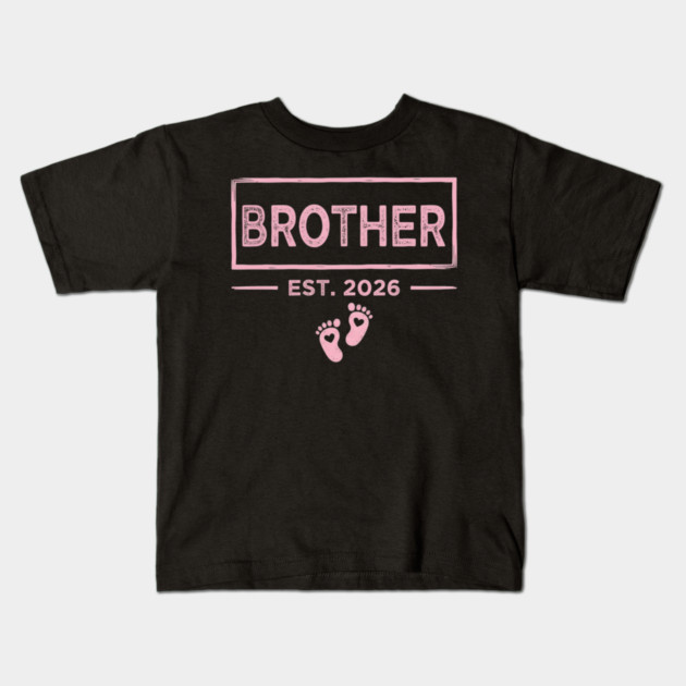 Brother Est. 2026 Pregnancy Announcement Kids T-Shirt by ArtistTee ⭐⭐⭐⭐⭐