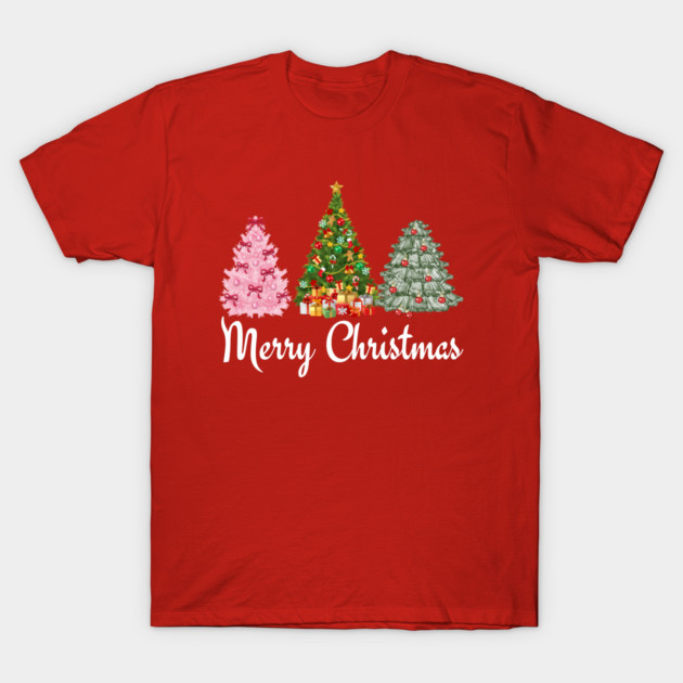 Merry Christmas Tree T-Shirt by Creatifly Graphic Tees