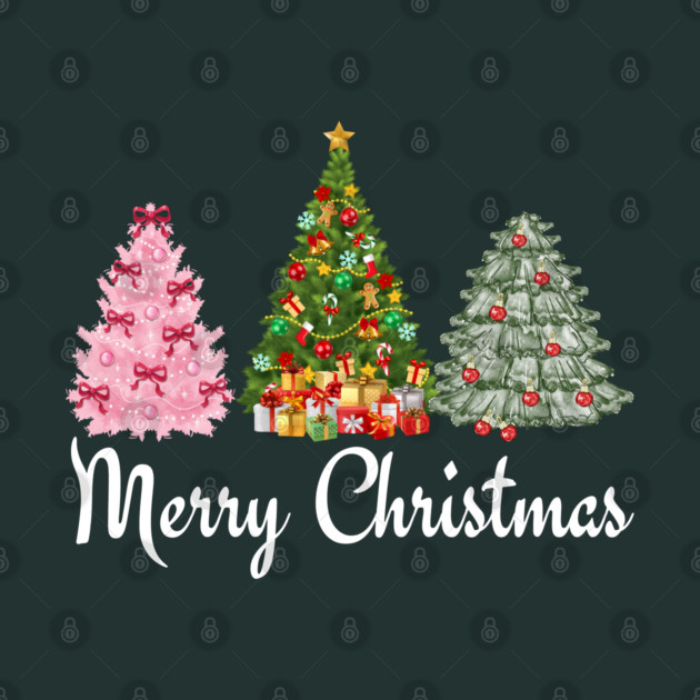 Merry Christmas Tree by Creatifly Graphic Tees