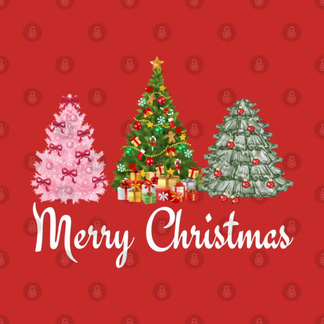 Merry Christmas Tree by Creatifly Graphic Tees