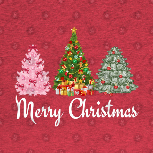 Merry Christmas Tree by Creatifly Graphic Tees