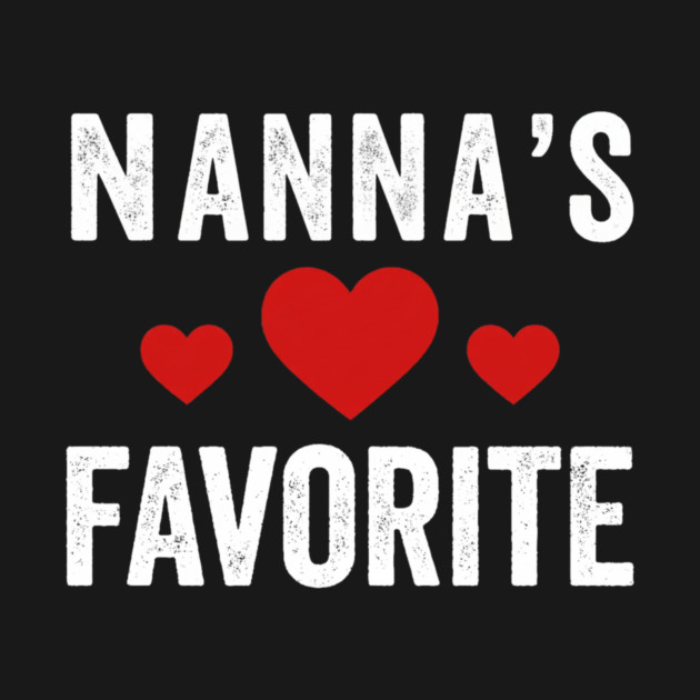 Nanna's Favorite Grandma Heart Grandparent by ArtistTee ⭐⭐⭐⭐⭐