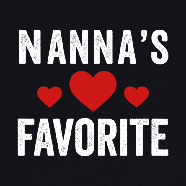Nanna's Favorite Grandma Heart Grandparent by ArtistTee ⭐⭐⭐⭐⭐