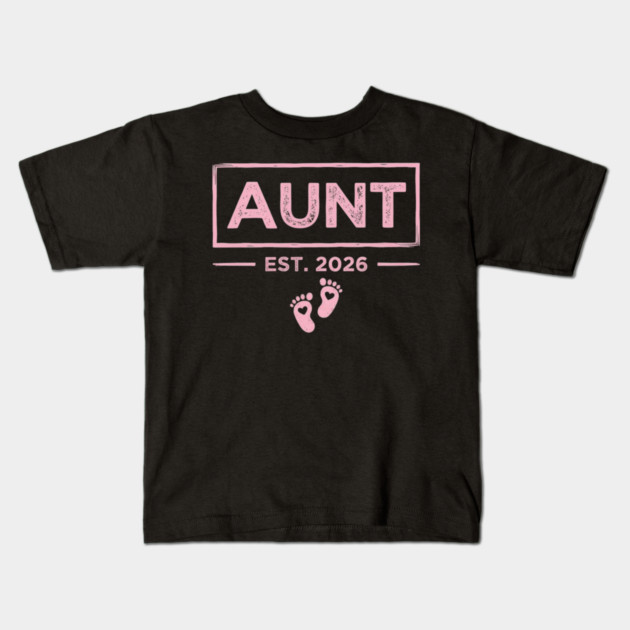 Aunt Est. 2026 Expecting Announcement Baby Reveal Kids T-Shirt by ArtistTee ⭐⭐⭐⭐⭐