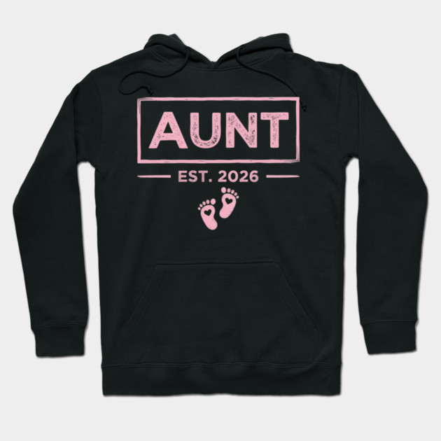 Aunt Est. 2026 Expecting Announcement Baby Reveal Hoodie by ArtistTee ⭐⭐⭐⭐⭐