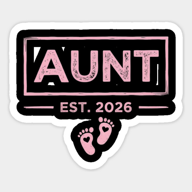 Aunt Est. 2026 Expecting Announcement Baby Reveal Magnet by ArtistTee ⭐⭐⭐⭐⭐