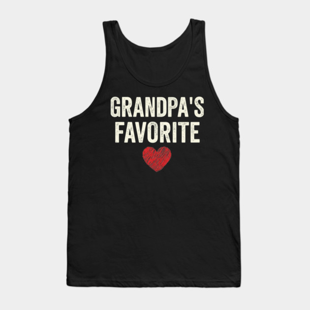 Grandpa's Favorite Heart Grandparent Gift Tank Top by ArtistTee ⭐⭐⭐⭐⭐