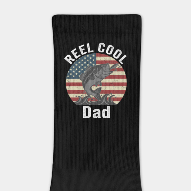 Reel Cool Dad American Flag Fishing Father's Day by ArtistTee ⭐⭐⭐⭐⭐