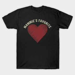 Mammie's Favorite Heart Grandparent Love T-Shirt