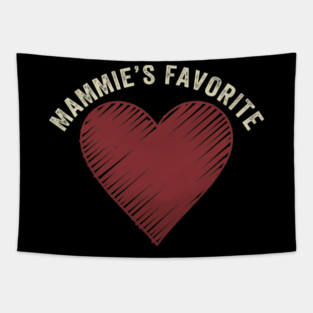 Mammie's Favorite Heart Grandparent Love Tapestry