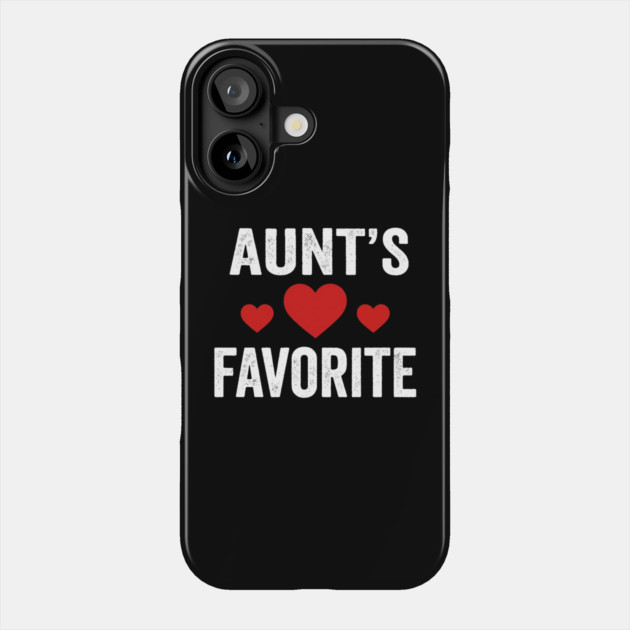 Aunt's Favorite Family Love Heart Phone Case by ArtistTee ⭐⭐⭐⭐⭐