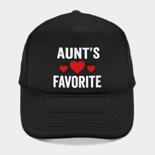 Aunt's Favorite Family Love Heart Hat