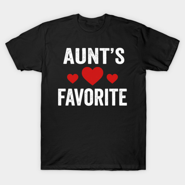 Aunt's Favorite Family Love Heart T-Shirt by ArtistTee ⭐⭐⭐⭐⭐