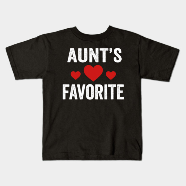 Aunt's Favorite Family Love Heart Kids T-Shirt by ArtistTee ⭐⭐⭐⭐⭐