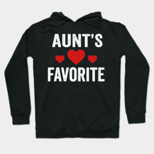 Aunt's Favorite Family Love Heart Hoodie